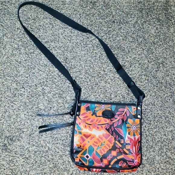 Fossil | Floral PVC and Leather Crossbody - Picture 1 of 8